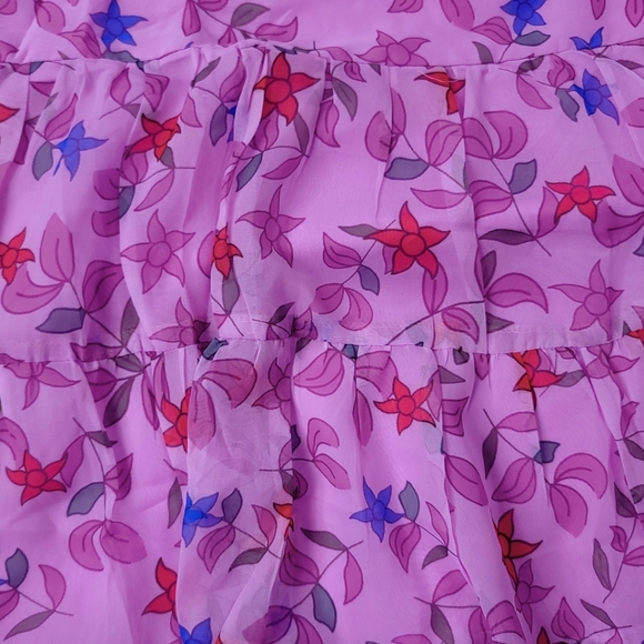 NWOT Pink Floral Halter Neck Mini Dress Size XL - Picture 4 of 4